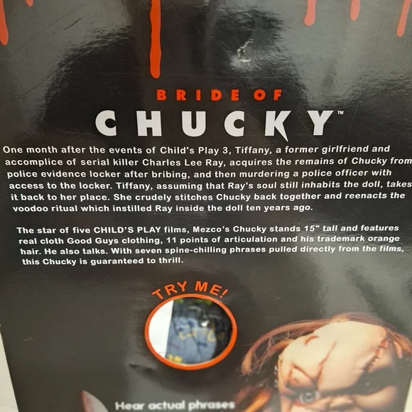 Chucky Talking Collectors Doll Horror - Picture 6 of 7